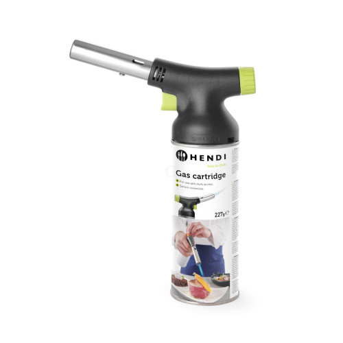 Hendi Crème-Brûlée-Brenner - Design by Bronwasser, Brenner ohne Kartusche, 185x65x(H)100mm