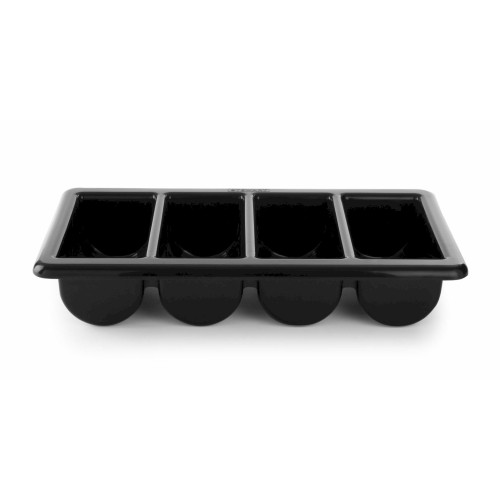 Hendi Besteckbehälter, Schwarz, 530 x 325 x (H) 100 mm