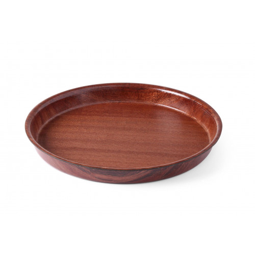 Hendi Serviertablett Woodform, Mahagoni, ø360x(H)30mm
