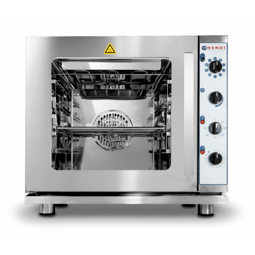 Hendi Kombidämpfer mit Grill 4 x GN 2/3, Grau, 230 V / 3 kW, 620 x 555 x (H) 585 mm