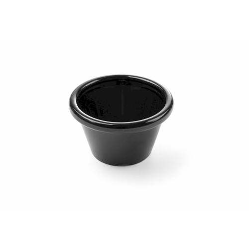 Hendi Auflaufförmchen - 12 Stk, 0,045 L, Schwarz, ø 60 x (H) 35 mm