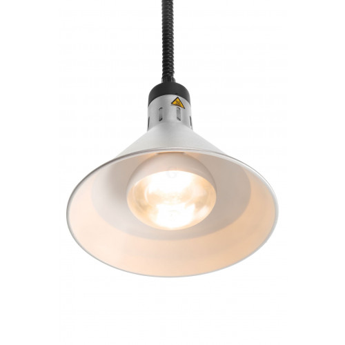 Hendi Höhenverstellbare Wärmelampe, konisch, Silber, 230V/250W, ø275x(H)250mm