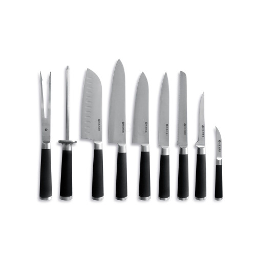 Hendi Messerset, 9-teilig, Schwarz, 445 x 260 x (H) 65 mm
