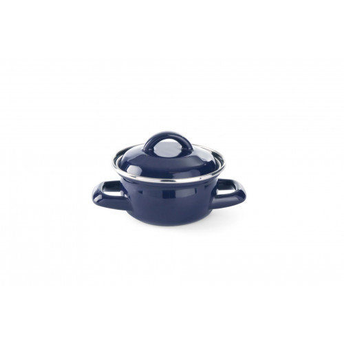 Hendi Suppen-/Sossentöpfchen - mit Deckel, blau, 0,5L, Blau, ø115x(H)95mm