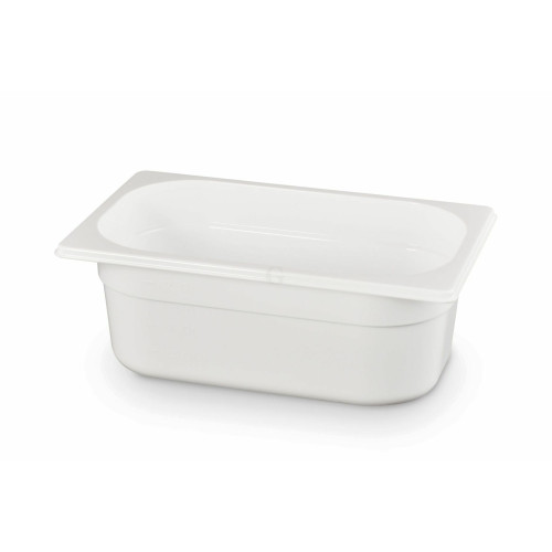 Hendi Gastronorm Behälter 1/4, GN 1/4, 2,8 L, Weiß, 265 x 162 x (H) 100 mm 