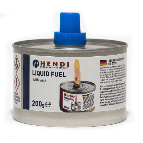 Hendi Flüssigbrennstoff mit Docht, 200 g, 6 Stk