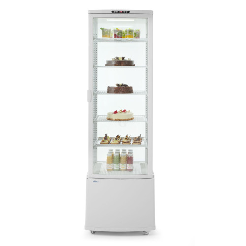 Hendi Kühlvitrine 270 Liter, schwarz, Schwarz, 2/8˚C, 230V/290W, R290, 556x526x(H)1913mm