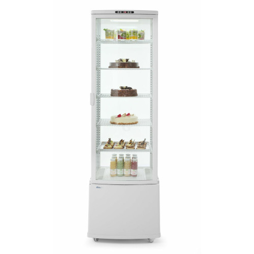 Hendi Kühlvitrine 270 Liter, weiß, 2 / 8 ˚C, 230 V / 0,29 kW, R290, 556 x 526 x (H) 1913 mm