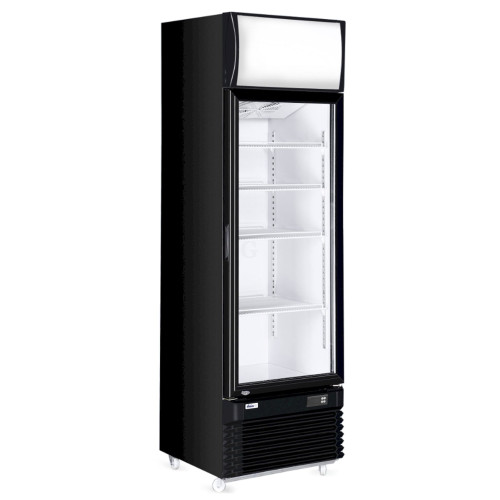Hendi Kühlschrank 313L mit einer Glastüre, 2/10˚C, 230V/300W, R600a, 620x669x(H)1965mm
