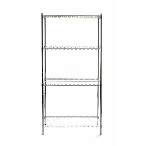 Hendi Regalsystem 4 Böden, 910 x 455 x (H) 1830 mm