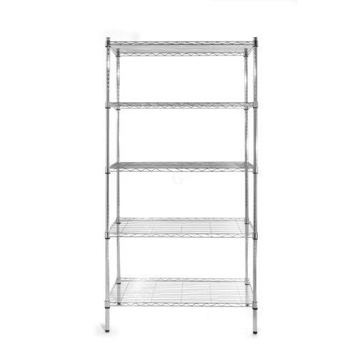 Hendi Regalsystem, 5 Böden, Schwarz, 910 x 455 x (H) 1830 mm