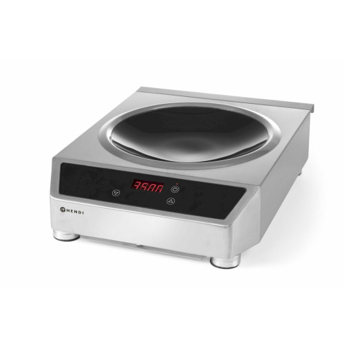 Hendi Induktionswok Modell 3500, Profi Line, Induktionswok + Pfanne, 230 V / 3,5 kW, 340 x 450 mm