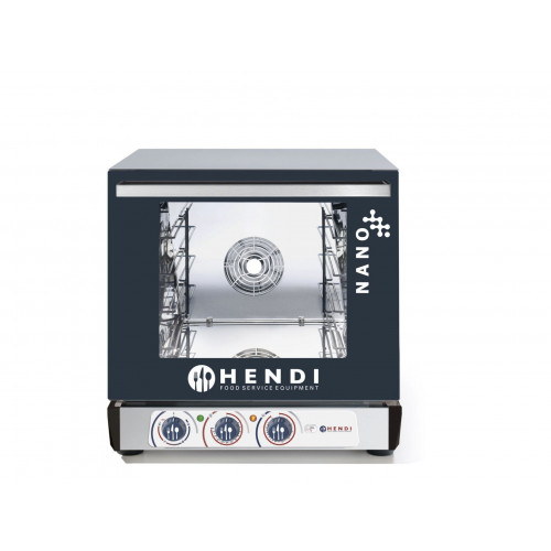 Hendi Multifunktionsofen Manuell mit Beschwadung NANO, GN 2/3, 30/285˚C, 230V/3100W, 560x603x(H)530mm