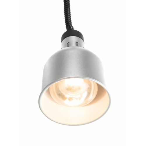 Hendi Höhenverstellbare Wärmelampe, zylinderförmig, Silber, 230 V / 0,25 kW, ø 175 x (H) 250 mm