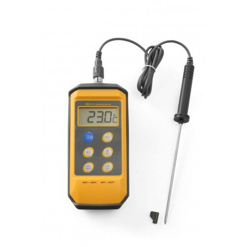 Hendi Stoßfester Thermometer mit Digitalanzeige und Stiftsonde, -50/300˚C, 195x85x(H)45mm