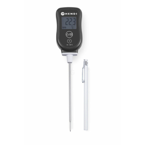 Hendi Thermometer mit kurzer Reaktionszeit, -50 / 350˚C, 204 x 42 x (H )20 mm