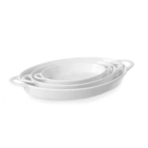 Hendi Ofenform mit Ohrengriffen, oval, 0,19L, 200x107x(H)30mm