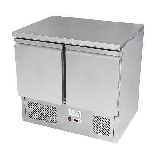 Atosa ICE3801GR 2 Türiger Kühltisch mit Arbeitsplatte
