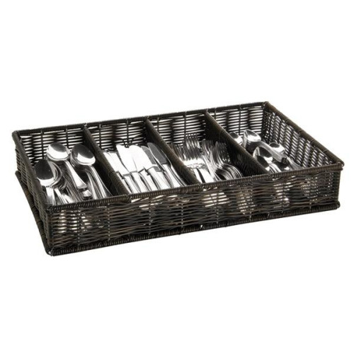 APS GN 1/1 Besteckbehälter, schwarz