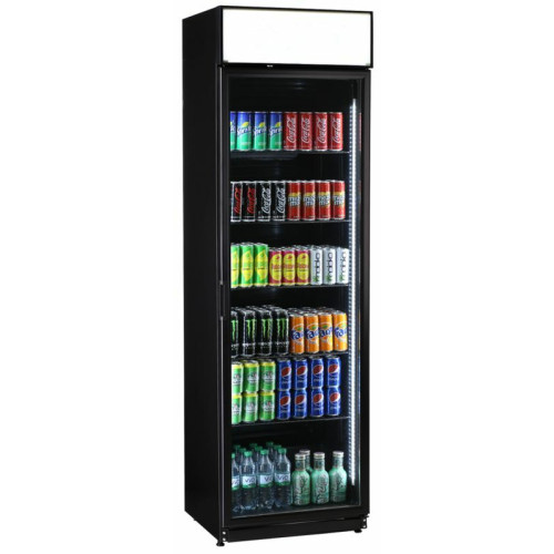 KBS Glastürkühlschrank FLK 365 schwarz