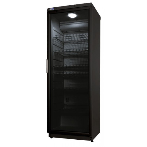 KBS Glastürkühlschrank CD 350 schwarz mit Schloß