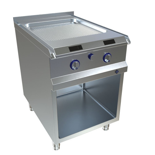 MKN Optima 850 Elektro Griddleplatte 600  ganz geriffelt MaxPower mit OPTIMA Control