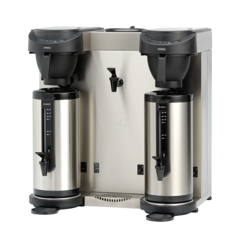 Animo Kaffeemaschine mit Heißwasserkocher MT202W schwarz