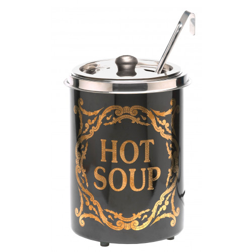 Neumärker Hot-Pot Suppentopf Hot Soup, mit Blattgold-Dekor