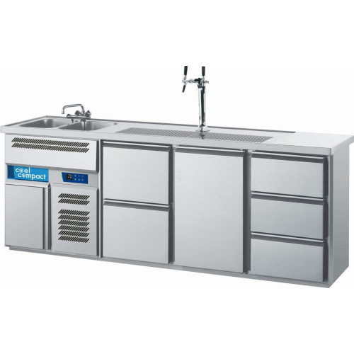 Cool Compact Getränketheke Magnos 2B 3 Kühlabteile