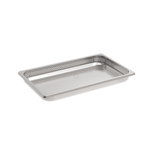 Rieber GastroNorm-Behälter GN 1/1 - 55 mm gelocht mit Stapelklappgriff
