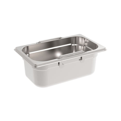 Rieber GastroNorm-Behälter GN 1/4 - 100 mm versenkbare Griffe