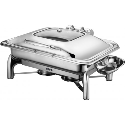 SARO Induktion Chafing Dish mit selbstschließendem Deckel, 1/1 GN Modell RAINER