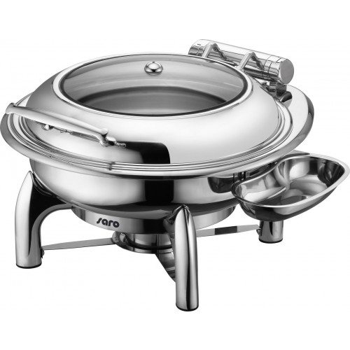 SARO Induktion Chafing Dish mit selbstschließendem Deckel, rund Modell JESSIE