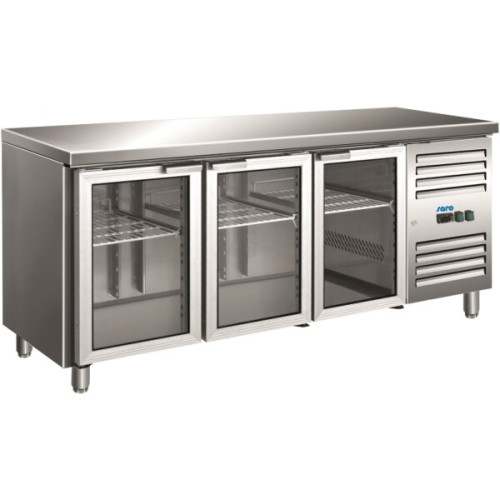 SARO Kühltisch mit Glastür Modell GN 3100 TNG