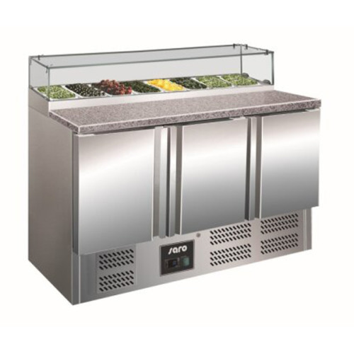 SARO Pizzatisch mit Glasaufsatz Modell PS 300 G