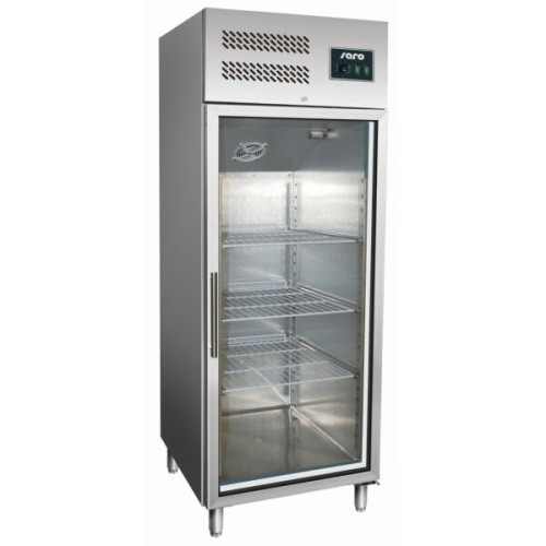 SARO Gewerbekühlschrank mit Glastür - 2/1 GN Modell GN 600 TNG