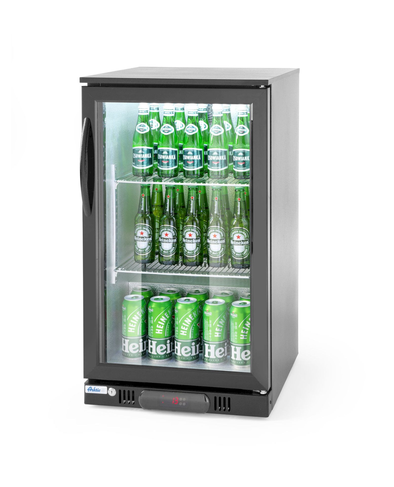 Hendi Bar Kühlschrank, eintürig 93 L, 2/10˚C, 220-240V/130W, R600a,  500x500x(H)900mm