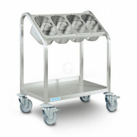 Hupfer Besteck- und Tablettwagen BTW / 4 x GN-900