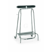 WAS Müllbeutelhalter mit Fußpedal Höhe 95 cm Edelstahl-20