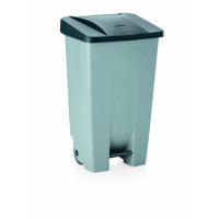 WAS Tretabfallbehälter mit schwarzem Deckel 60 Liter 38 x 49 x 70 cm Polyethylen-20