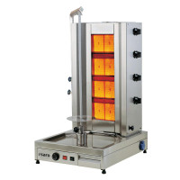 SARO Gas-Döner- / Gyrosgrill 4 Brenner Modell Tilla 4