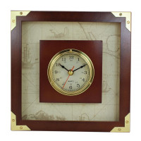 SeaClub Uhr im Holzrahmen Hauptansicht