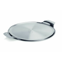 WAS Tortenplatte mit 2 Seitengriffen Ø 30 cm Edelstahl
