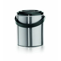 WAS Eiseimer 1,6 Liter Ø 14 cm mit Kunststoffzange und perforiertem Einsatz Edelstahl-20