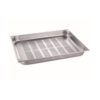 B.PRO Gastronorm-Behälter 18,4 Liter Edelstahl GN 2/1 Gelocht-65 mm