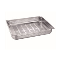 B.PRO Gastronorm-Behälter 28,9 Liter Edelstahl GN 2/1 Gelocht-100 mm