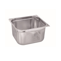 B.PRO Gastronorm-Behälter 16,7 Liter Edelstahl GN 2/3 Gelocht-200 mm