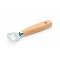WAS Flaschenöffner 14,5 cm verchromt/Holz