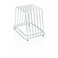 WAS Schneidbretthalter für 6 Bretter bis max. 2,5cm 29,5 x 23,5 x 27,5 cm Chromnickelstahl-20