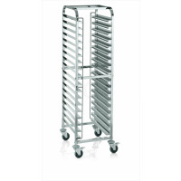 WAS Regalwagen für 18 Backbleche 60 x 40 cm 62 x 47 x 174 cm Chromnickelstahl-20